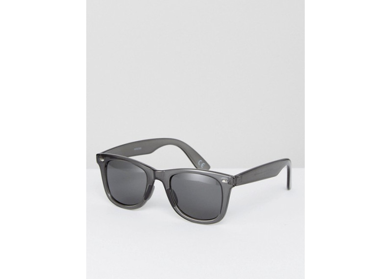 Square Sunglasses In Crystal Grey